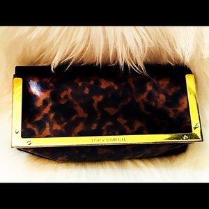 🆕 Tory Burch Tortoise Sunglass Case Brown Gold